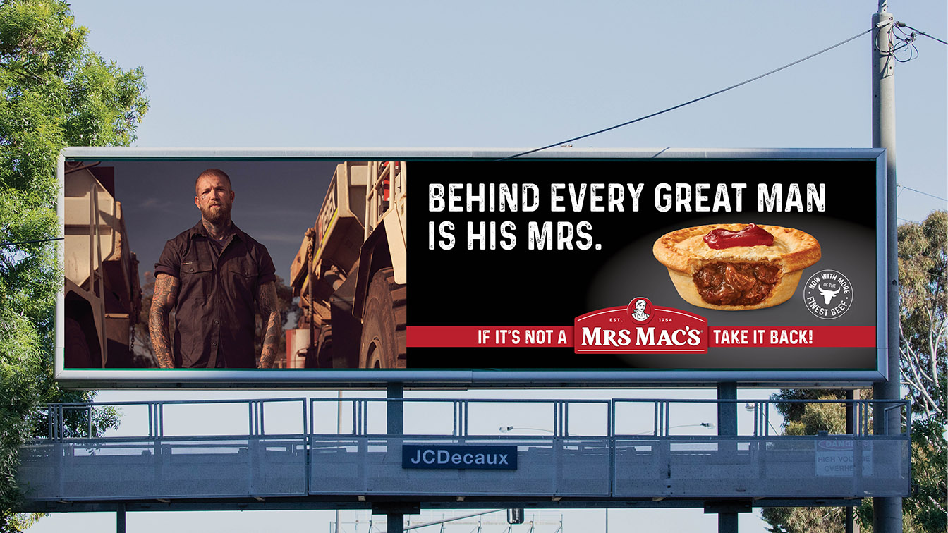 Mrs Mac’s returns with new ‘Behind Every Good Man Is His Mrs’ campaign via Bellwether