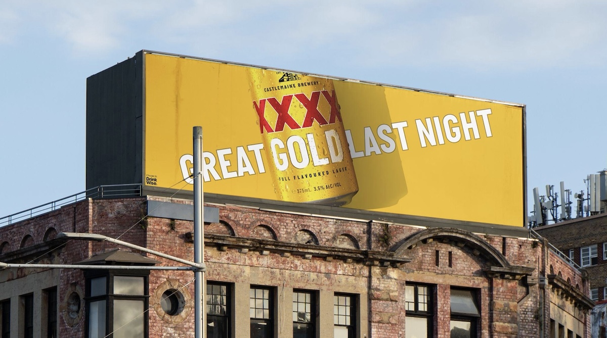 There’s just something exciting about gold in new campaign for XXXX Gold via Thinkerbell