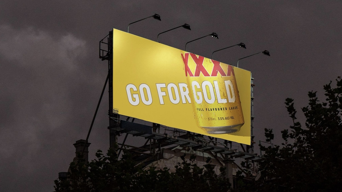 There’s just something exciting about gold in new campaign for XXXX Gold via Thinkerbell