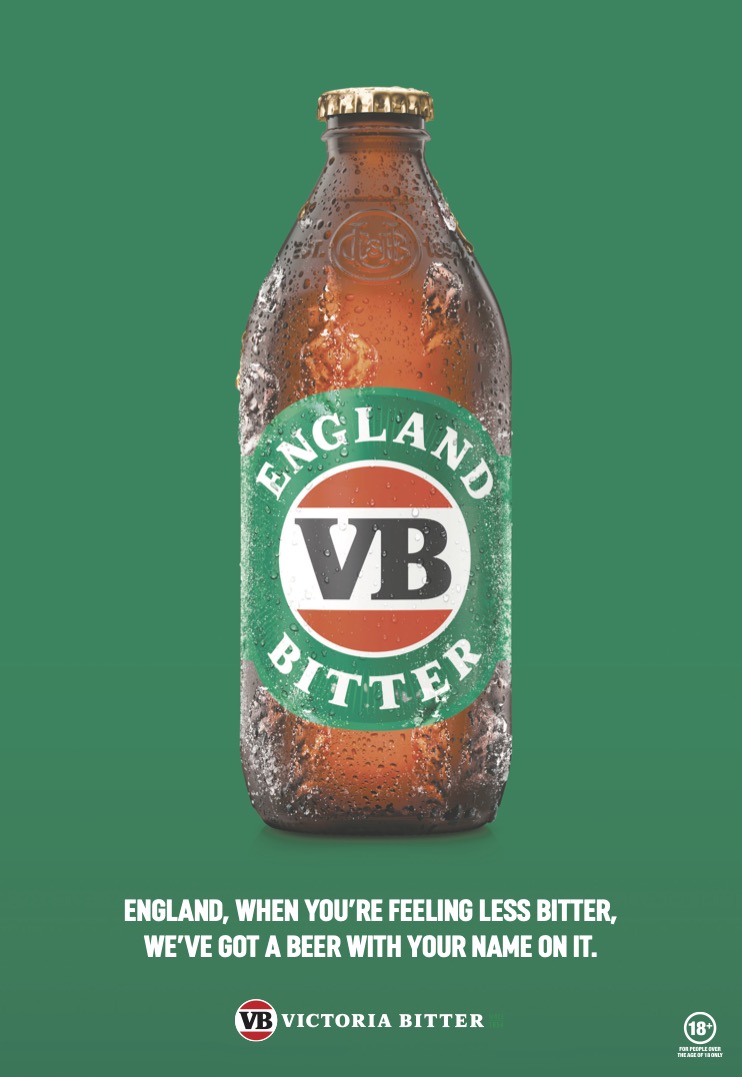 VB unveils England Bitter via The Monkeys, shipping to the UK for Australia’s old foes